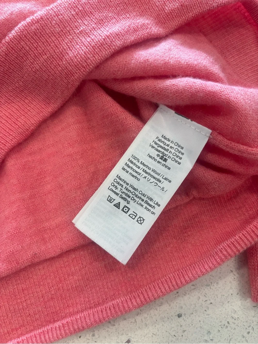 J. Crew Women’s 100% Merino Wool Crewneck Sweater - Coral Pink XS